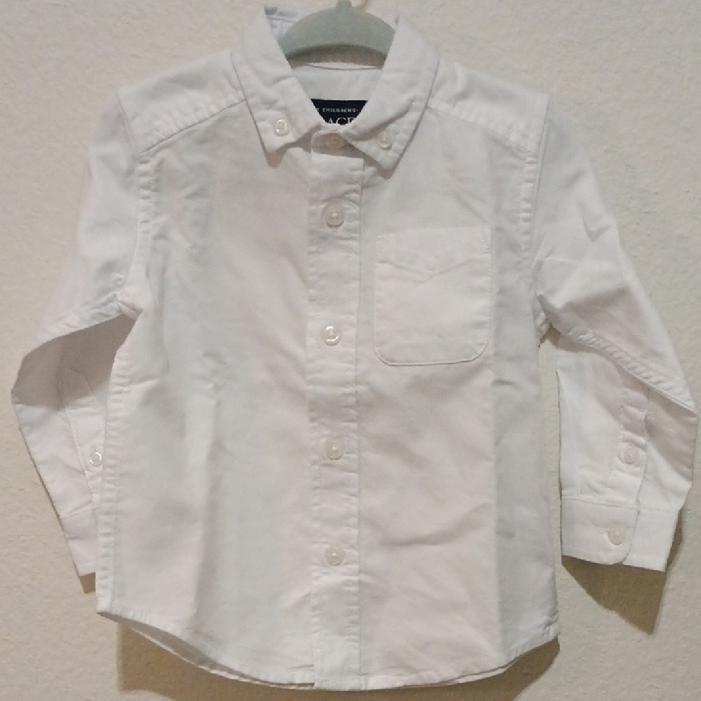 4/$15 NWT White Button Down, 12-18M